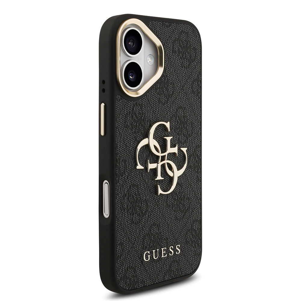 iPhone 17 Kılıf Guess Orjinal Lisanslı 4G Büyük Metal Logolu Kalın Askılı Kapak