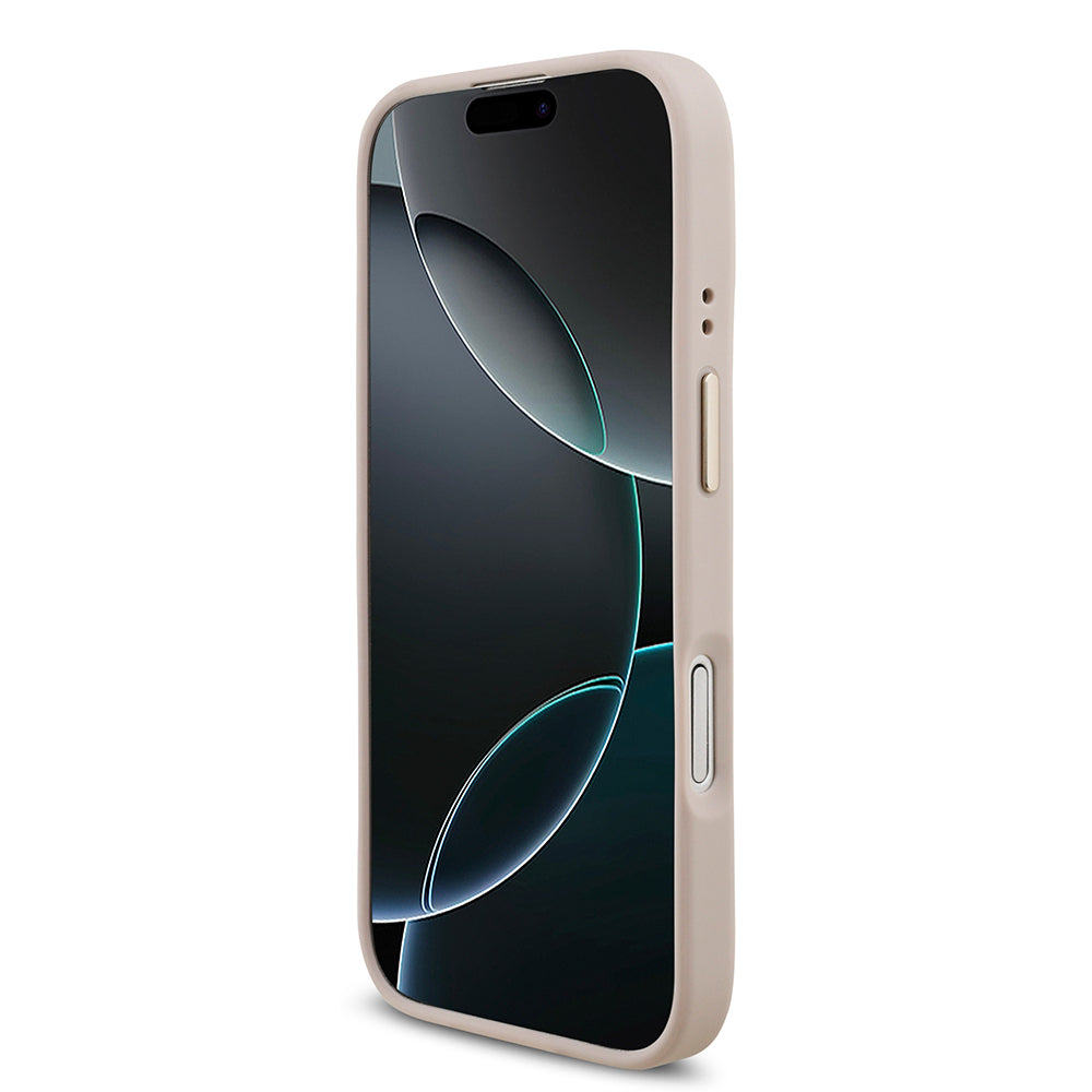 iPhone 17 Kılıf Guess Orjinal Lisanslı 4G Büyük Metal Logolu Kalın Askılı Kapak