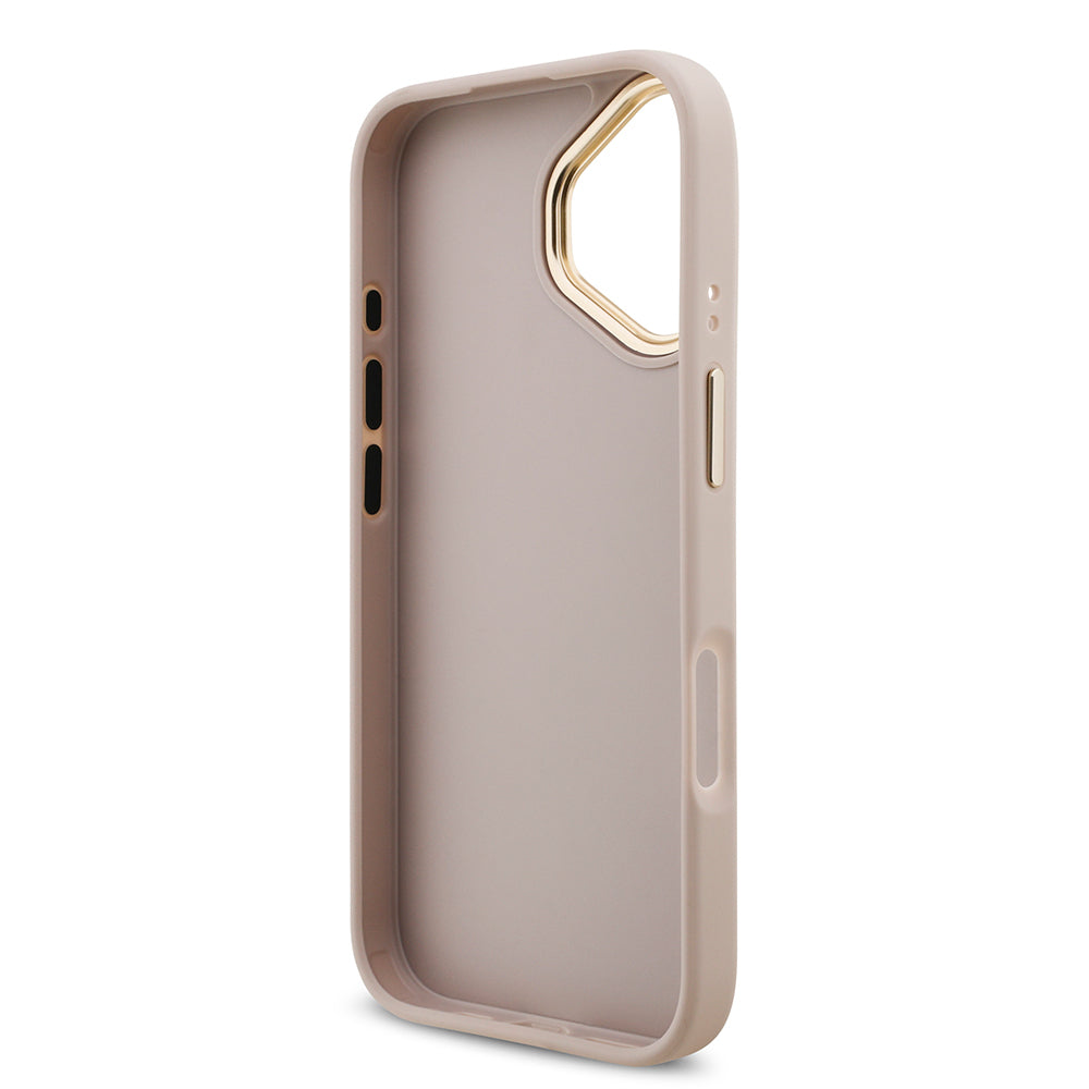 iPhone 17 Kılıf Guess Orjinal Lisanslı 4G Büyük Metal Logolu Kalın Askılı Kapak