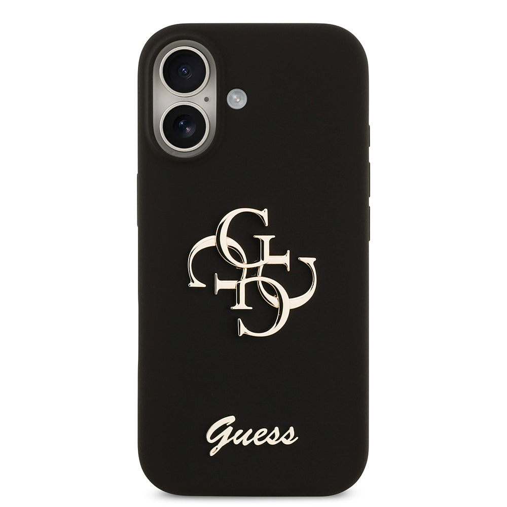 iPhone 17 Kılıf Guess Orjinal Lisanslı Grained Yazı Logolu Kapak