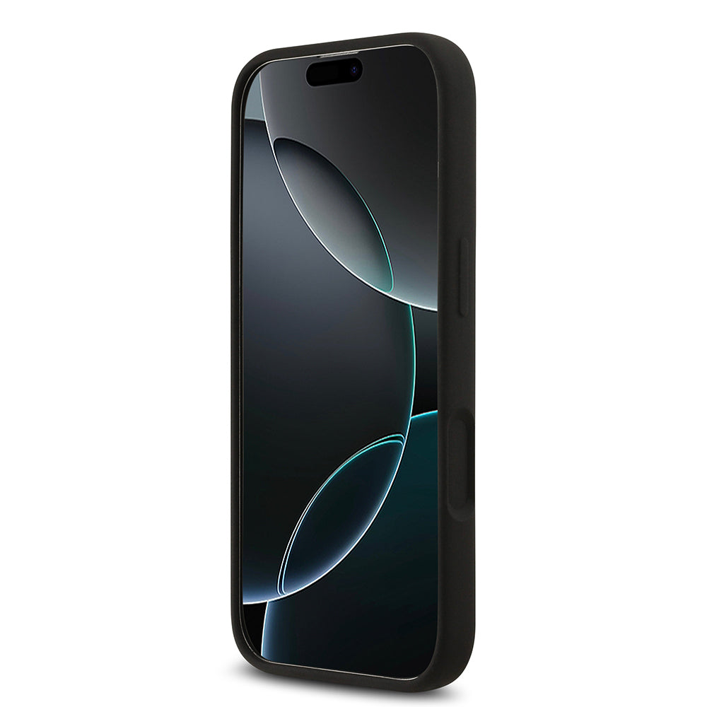 iPhone 17 Kılıf Guess Orjinal Lisanslı Grained Yazı Logolu Kapak