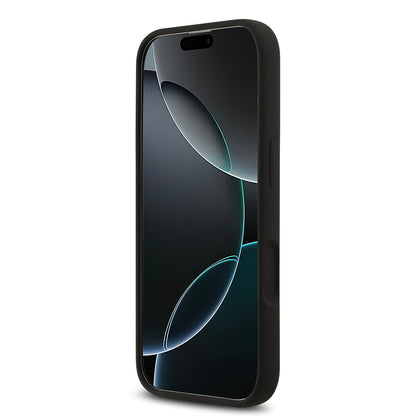 iPhone 17 Kılıf Guess Orjinal Lisanslı Grained Yazı Logolu Kapak