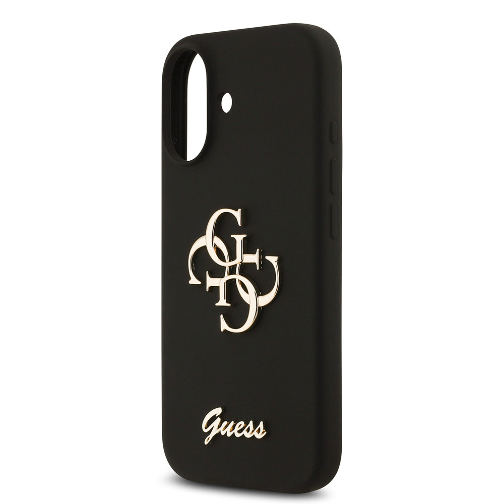 iPhone 17 Kılıf Guess Orjinal Lisanslı Grained Yazı Logolu Kapak