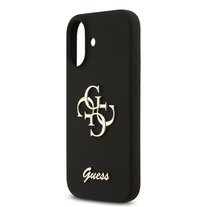 iPhone 17 Kılıf Guess Orjinal Lisanslı Grained Yazı Logolu Kapak