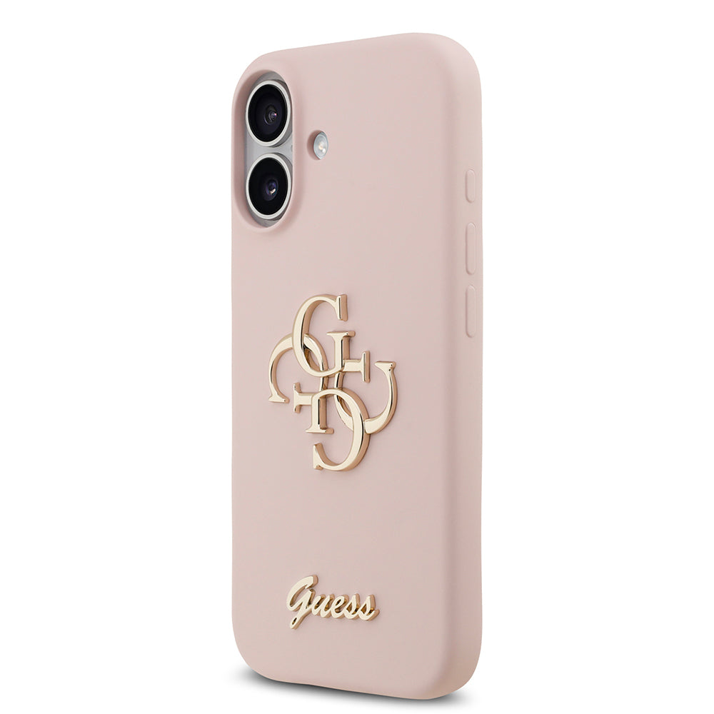 iPhone 17 Kılıf Guess Orjinal Lisanslı Grained Yazı Logolu Kapak
