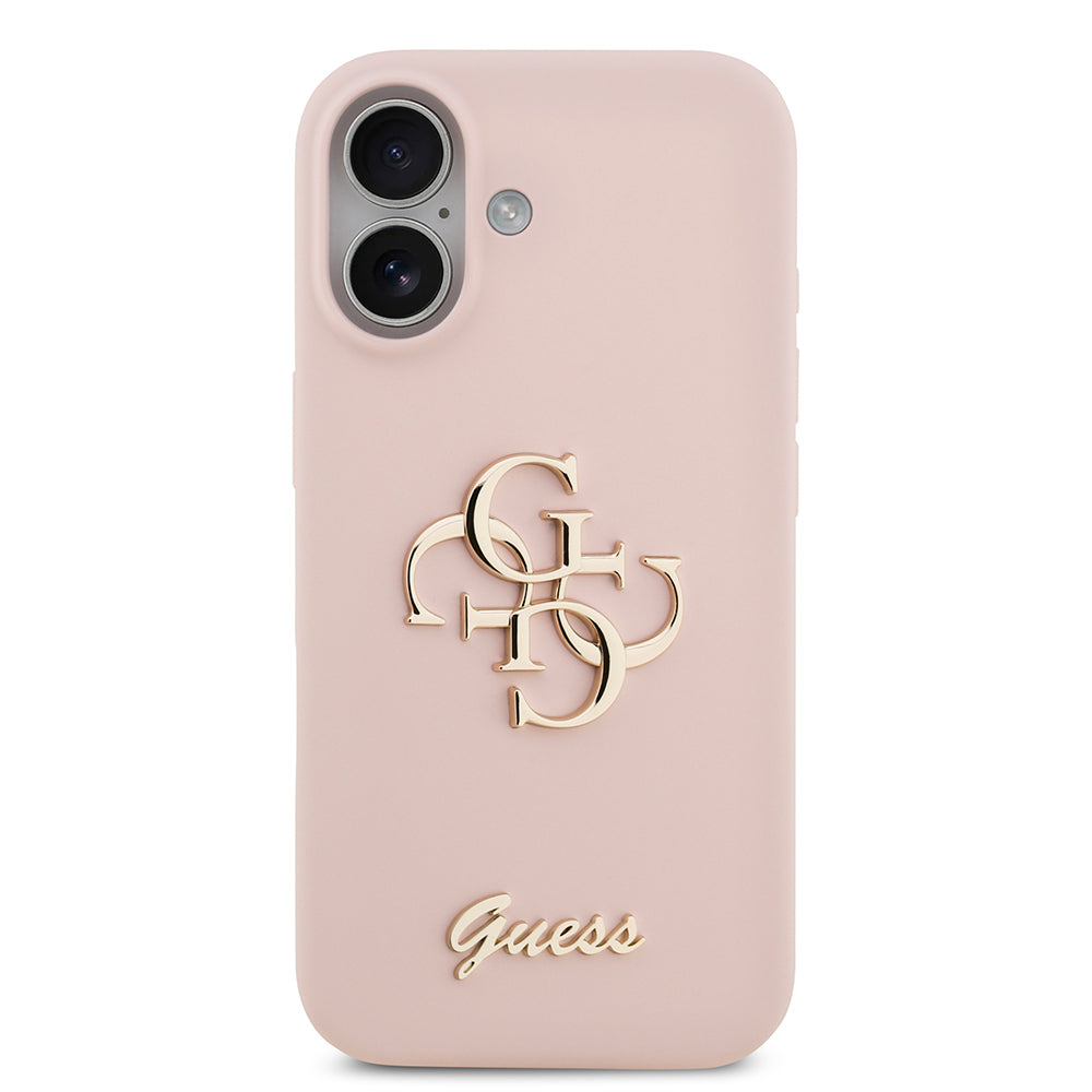 iPhone 17 Kılıf Guess Orjinal Lisanslı Grained Yazı Logolu Kapak