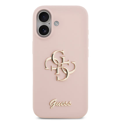 iPhone 17 Kılıf Guess Orjinal Lisanslı Grained Yazı Logolu Kapak