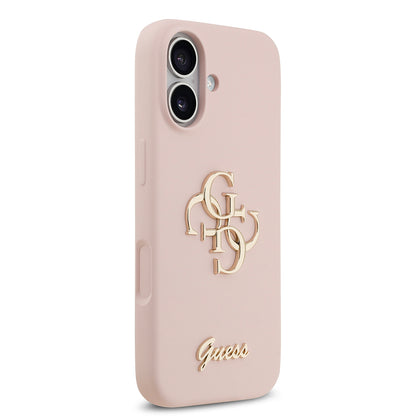iPhone 17 Kılıf Guess Orjinal Lisanslı Grained Yazı Logolu Kapak