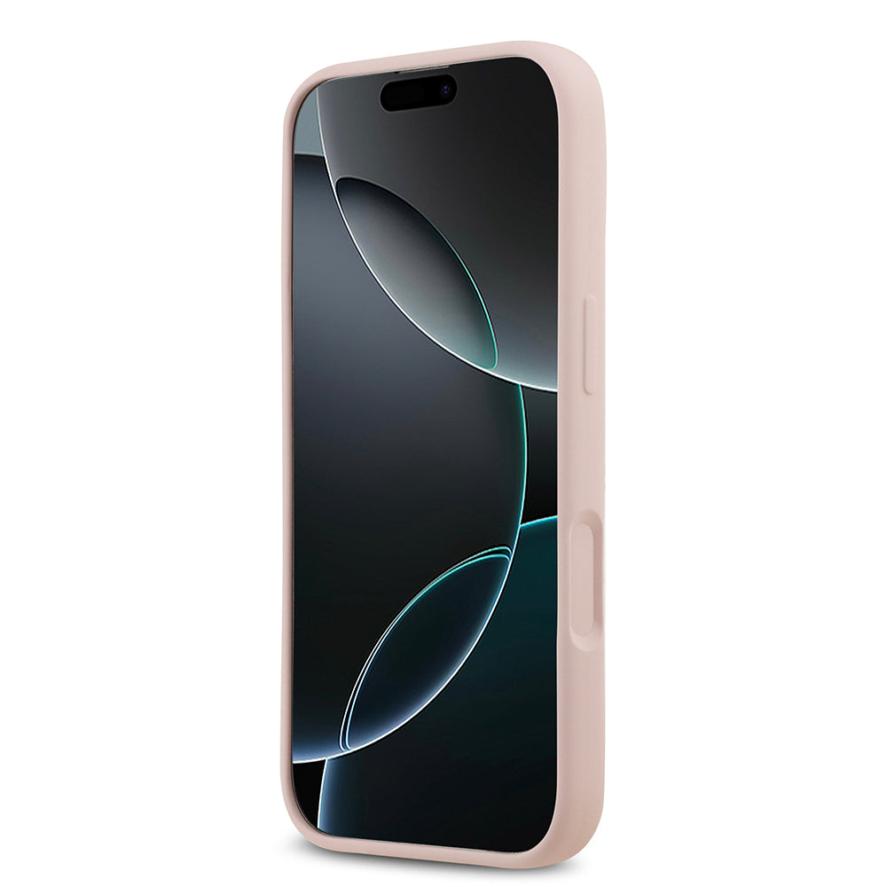 iPhone 17 Kılıf Guess Orjinal Lisanslı Grained Yazı Logolu Kapak
