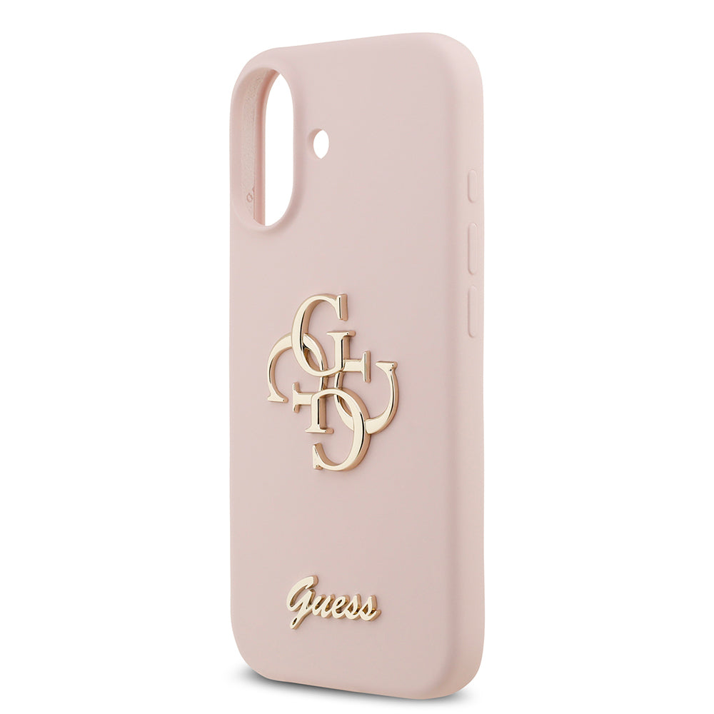 iPhone 17 Kılıf Guess Orjinal Lisanslı Grained Yazı Logolu Kapak