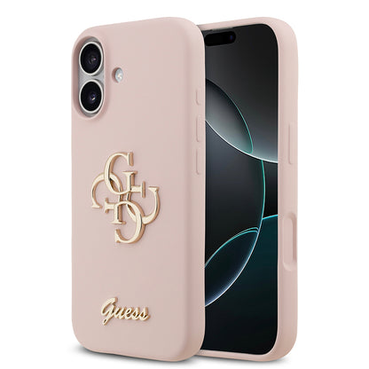 iPhone 17 Kılıf Guess Orjinal Lisanslı Grained Yazı Logolu Kapak