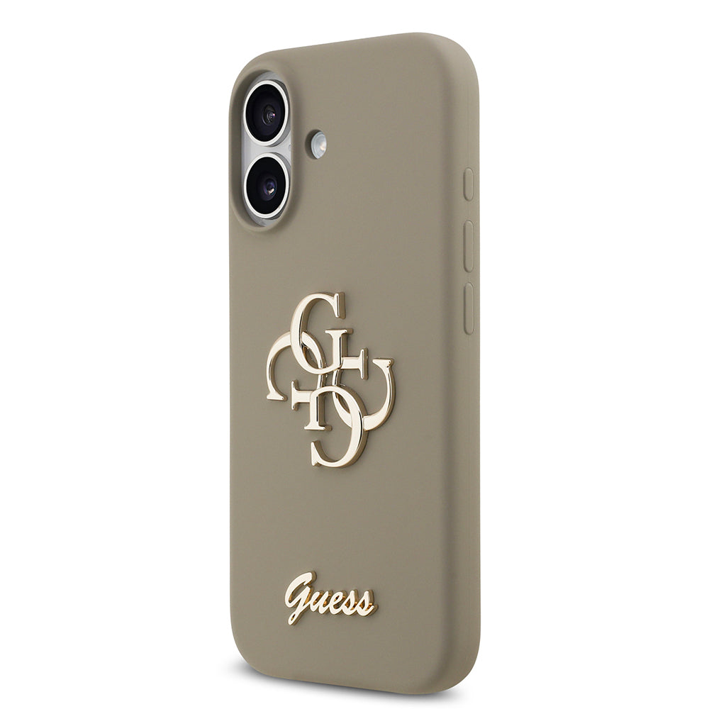 iPhone 17 Kılıf Guess Orjinal Lisanslı Grained Yazı Logolu Kapak