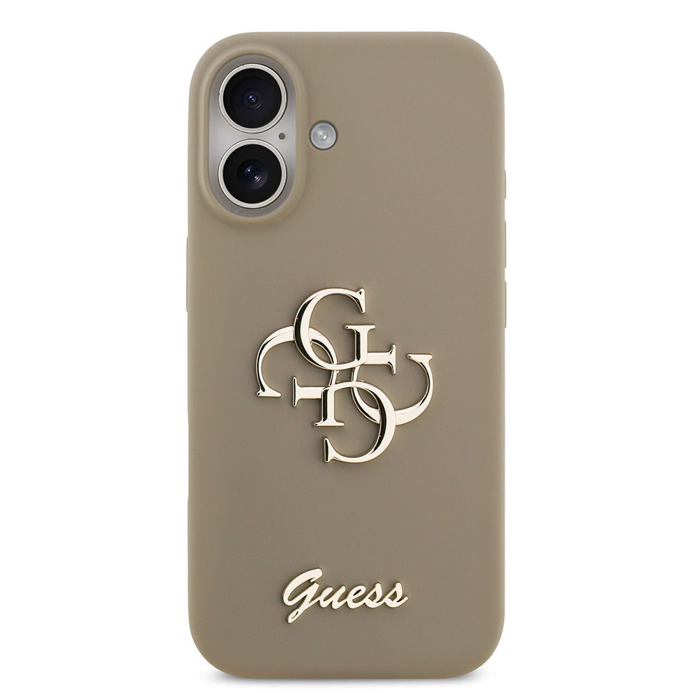 iPhone 17 Kılıf Guess Orjinal Lisanslı Grained Yazı Logolu Kapak