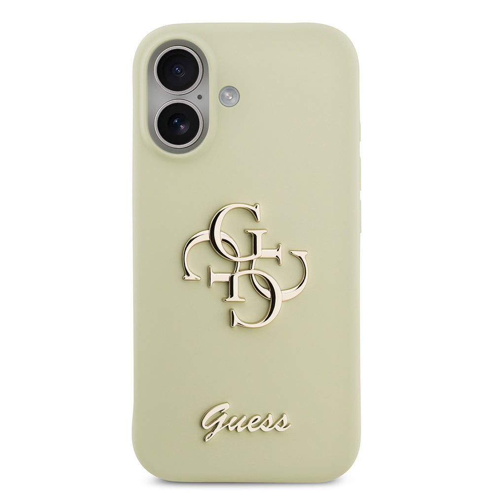 iPhone 17 Kılıf Guess Orjinal Lisanslı Grained Yazı Logolu Kapak