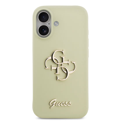 iPhone 17 Kılıf Guess Orjinal Lisanslı Grained Yazı Logolu Kapak