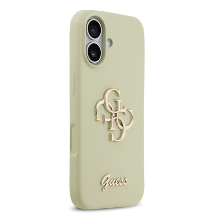 iPhone 17 Kılıf Guess Orjinal Lisanslı Grained Yazı Logolu Kapak
