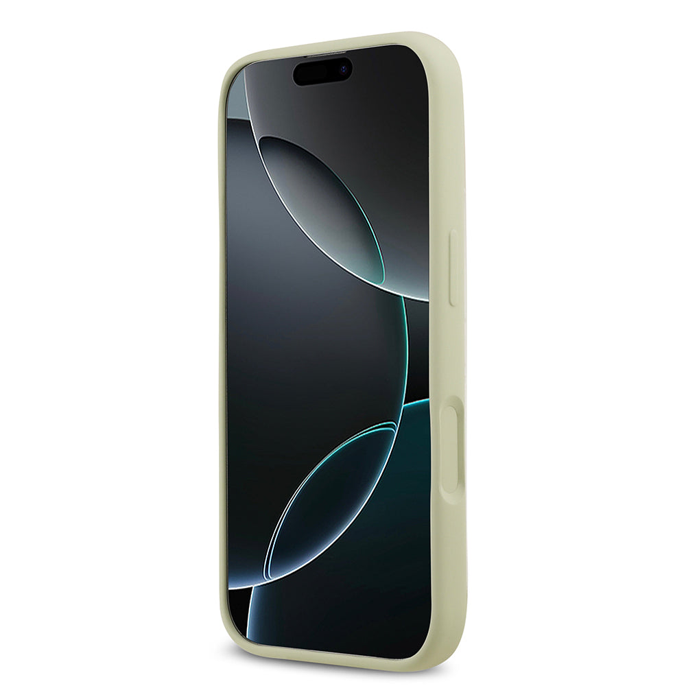 iPhone 17 Kılıf Guess Orjinal Lisanslı Grained Yazı Logolu Kapak