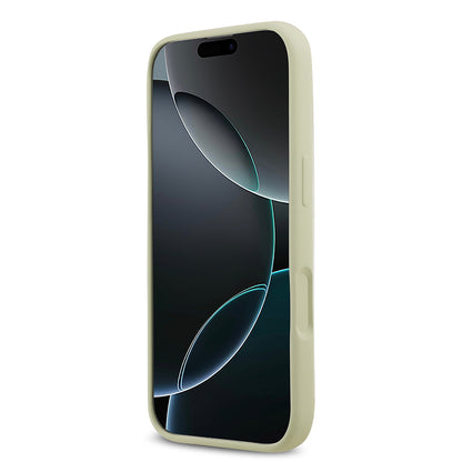 iPhone 17 Kılıf Guess Orjinal Lisanslı Grained Yazı Logolu Kapak