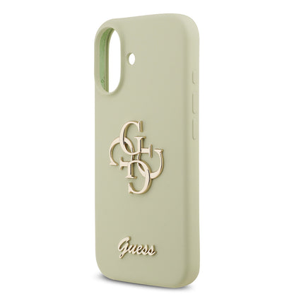 iPhone 17 Kılıf Guess Orjinal Lisanslı Grained Yazı Logolu Kapak