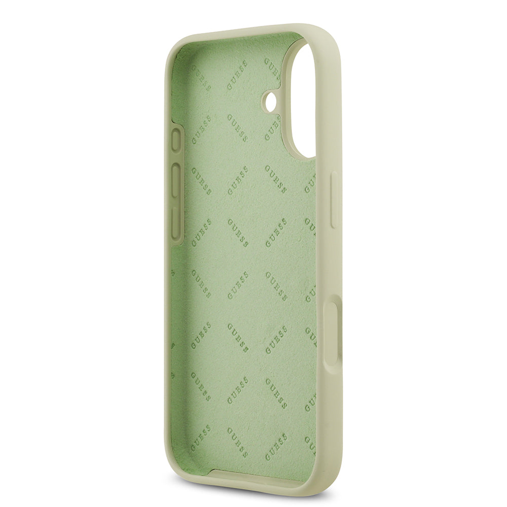 iPhone 17 Kılıf Guess Orjinal Lisanslı Grained Yazı Logolu Kapak