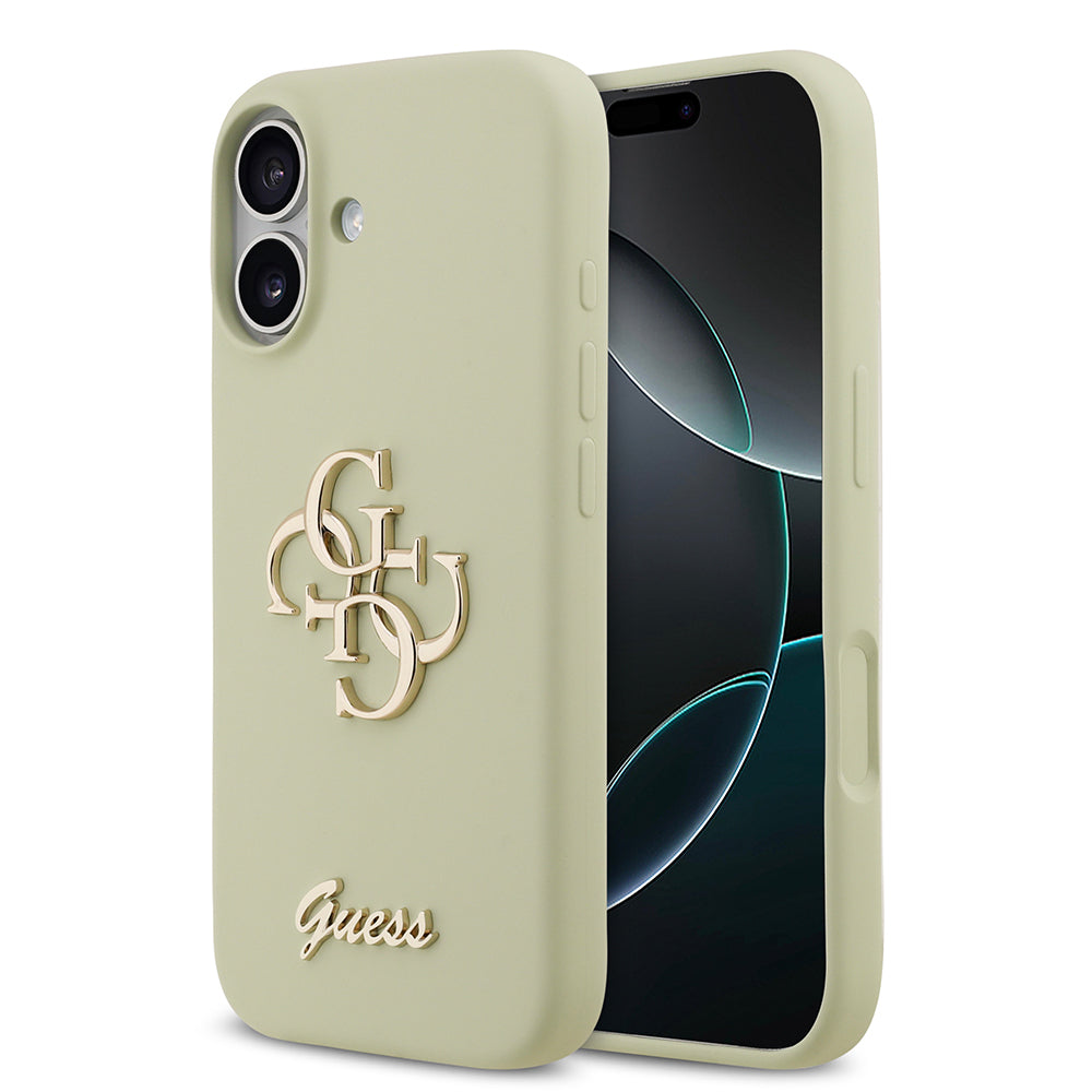 iPhone 17 Kılıf Guess Orjinal Lisanslı Grained Yazı Logolu Kapak