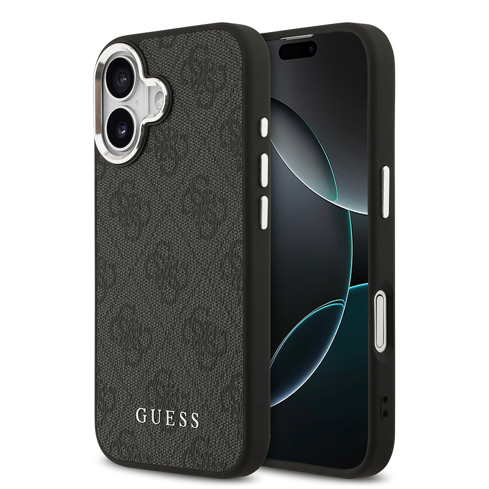 iPhone 17 Kılıf Guess Orjinal Lisanslı M-safe Şarj Özellikli 4G Klasik Yazı Logolu Kapak