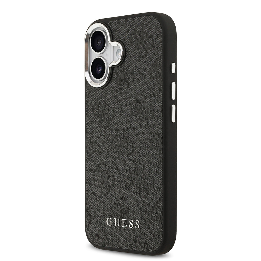 iPhone 17 Kılıf Guess Orjinal Lisanslı M-safe Şarj Özellikli 4G Klasik Yazı Logolu Kapak