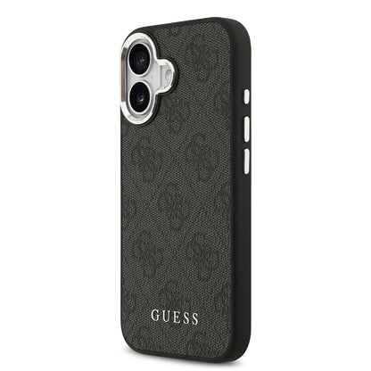 iPhone 17 Kılıf Guess Orjinal Lisanslı M-safe Şarj Özellikli 4G Klasik Yazı Logolu Kapak