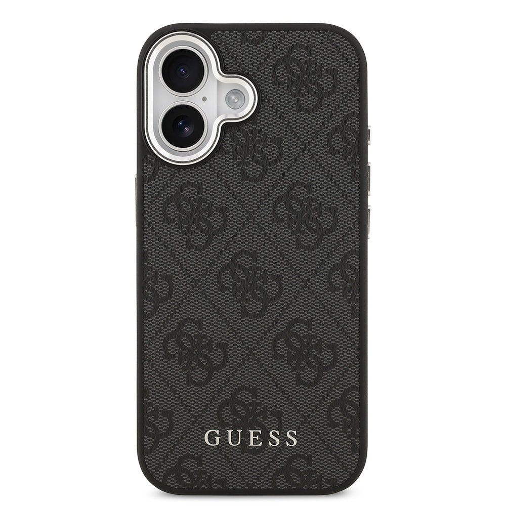 iPhone 17 Kılıf Guess Orjinal Lisanslı M-safe Şarj Özellikli 4G Klasik Yazı Logolu Kapak