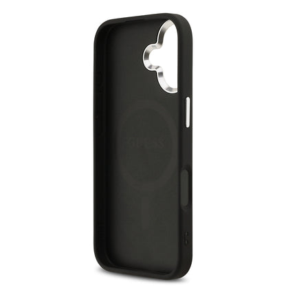 iPhone 17 Kılıf Guess Orjinal Lisanslı M-safe Şarj Özellikli 4G Klasik Yazı Logolu Kapak