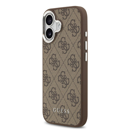 iPhone 17 Kılıf Guess Orjinal Lisanslı M-safe Şarj Özellikli 4G Klasik Yazı Logolu Kapak