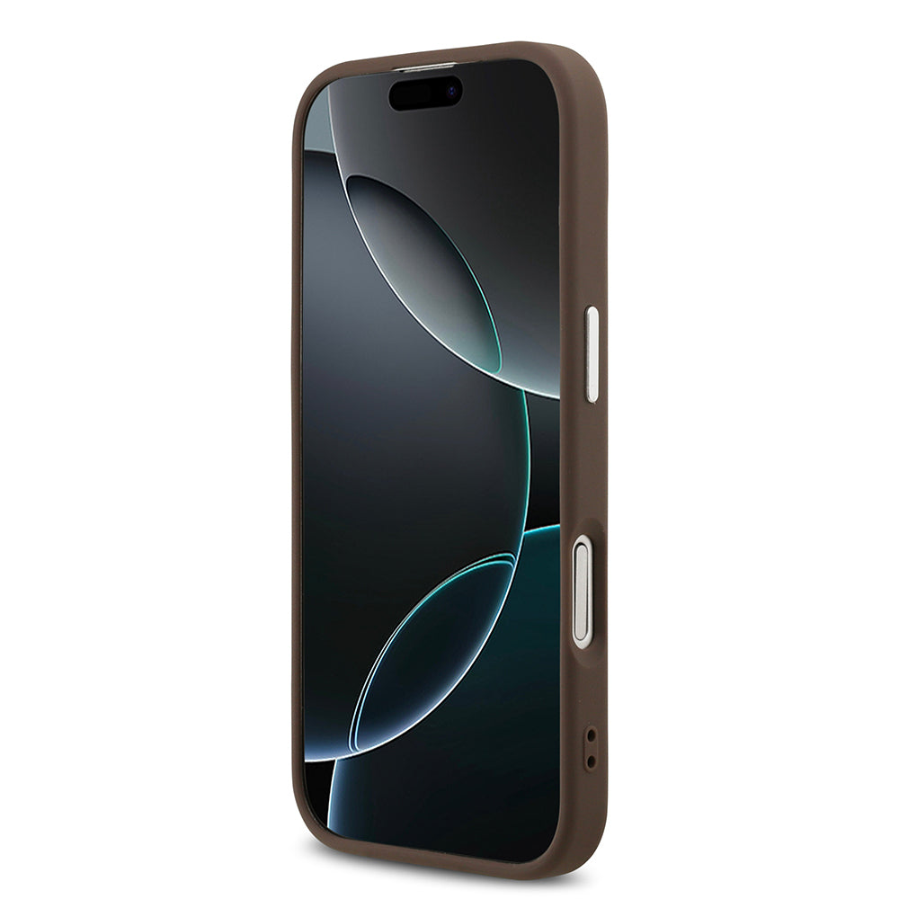 iPhone 17 Kılıf Guess Orjinal Lisanslı M-safe Şarj Özellikli 4G Klasik Yazı Logolu Kapak