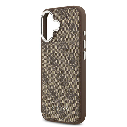 iPhone 17 Kılıf Guess Orjinal Lisanslı M-safe Şarj Özellikli 4G Klasik Yazı Logolu Kapak