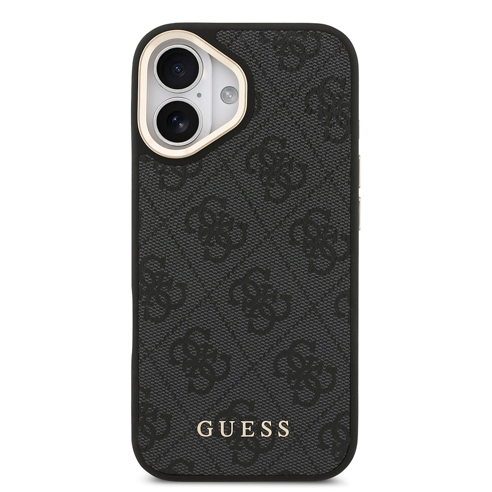 iPhone 17 Kılıf Guess Orjinal Lisanslı M-safe Şarj Özellikli Askılı ve 4G Logo Kartlıklı Kapak