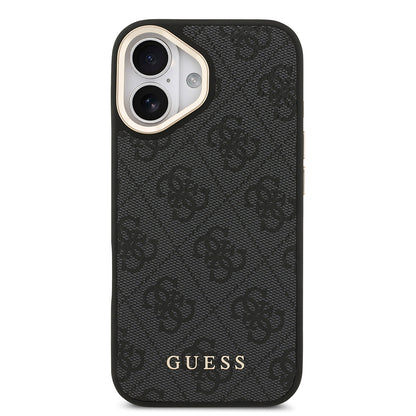 iPhone 17 Kılıf Guess Orjinal Lisanslı M-safe Şarj Özellikli Askılı ve 4G Logo Kartlıklı Kapak