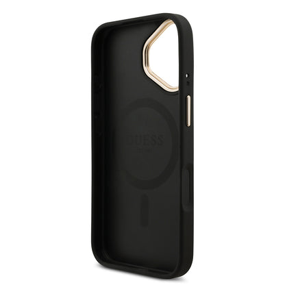 iPhone 17 Kılıf Guess Orjinal Lisanslı M-safe Şarj Özellikli Askılı ve 4G Logo Kartlıklı Kapak