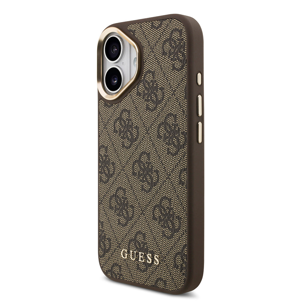 iPhone 17 Kılıf Guess Orjinal Lisanslı M-safe Şarj Özellikli Askılı ve 4G Logo Kartlıklı Kapak