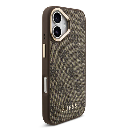 iPhone 17 Kılıf Guess Orjinal Lisanslı M-safe Şarj Özellikli Askılı ve 4G Logo Kartlıklı Kapak