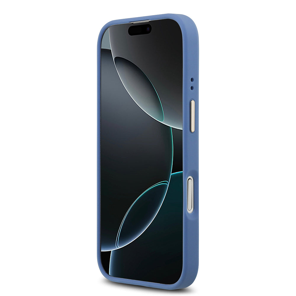 iPhone 17 Kılıf Guess Orjinal Lisanslı M-safe Şarj Özellikli Gold Metal Kamera Çerçeveli PU Deri 4G Desenli Yazı Logolu Kapak