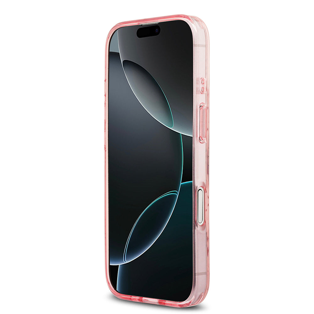 iPhone 17 Kılıf Guess Orjinal Lisanslı M-safe Şarj Özellikli IML Baskılı Klasik Logolu 4G Desenli Kapak
