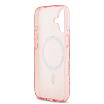 iPhone 17 Kılıf Guess Orjinal Lisanslı M-safe Şarj Özellikli IML Baskılı Klasik Logolu 4G Desenli Kapak