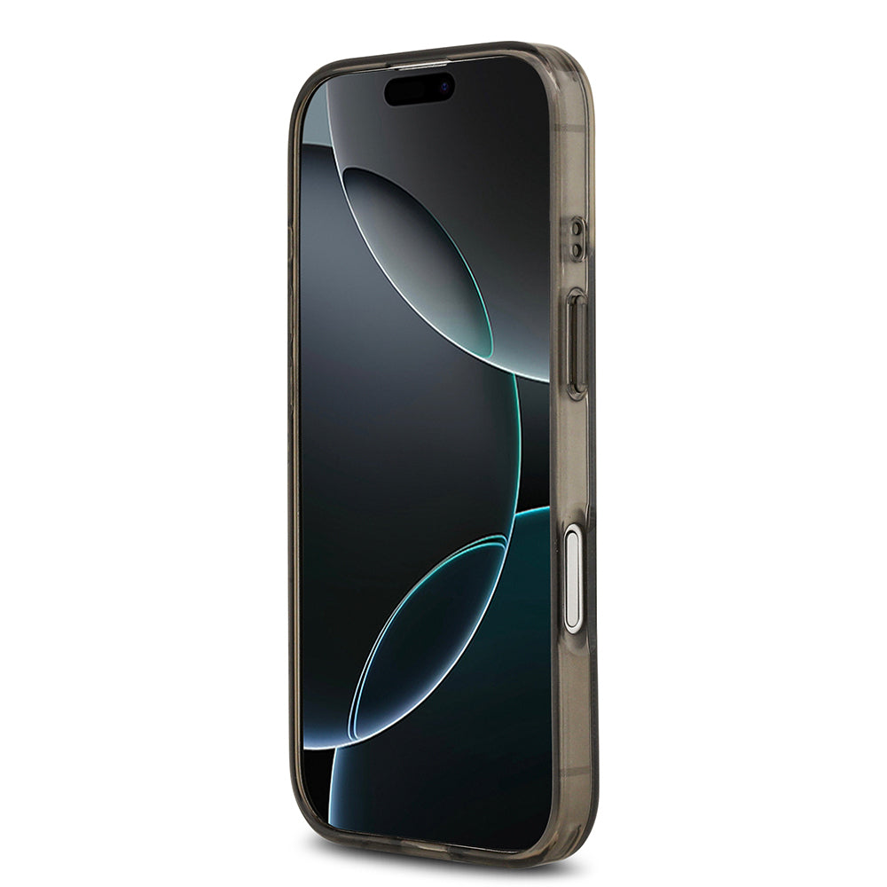 iPhone 17 Kılıf Guess Orjinal Lisanslı M-safe Şarj Özellikli IML Peony ve 4G Desenli Klasik Logolu Kapak