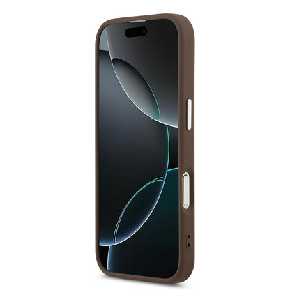 iPhone 17 Kılıf Guess Orjinal Lisanslı M-safe Şarj Özellikli Klasik Yazı Logolu PU Deri Kapak