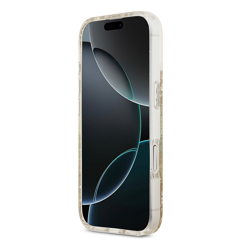 iPhone 17 Kılıf Guess Orjinal Lisanslı M-safe Şarj Özellikli Transparan Resin Bottom Kapak