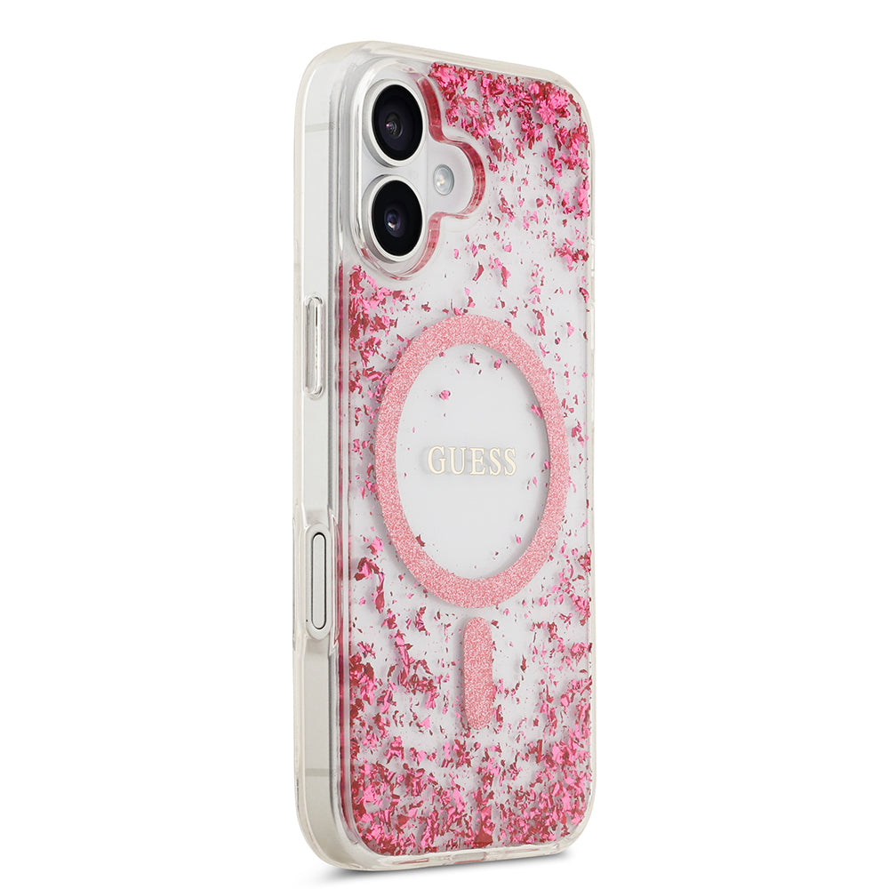 iPhone 17 Kılıf Guess Orjinal Lisanslı M-safe Şarj Özellikli Transparan Resin Bottom Kapak