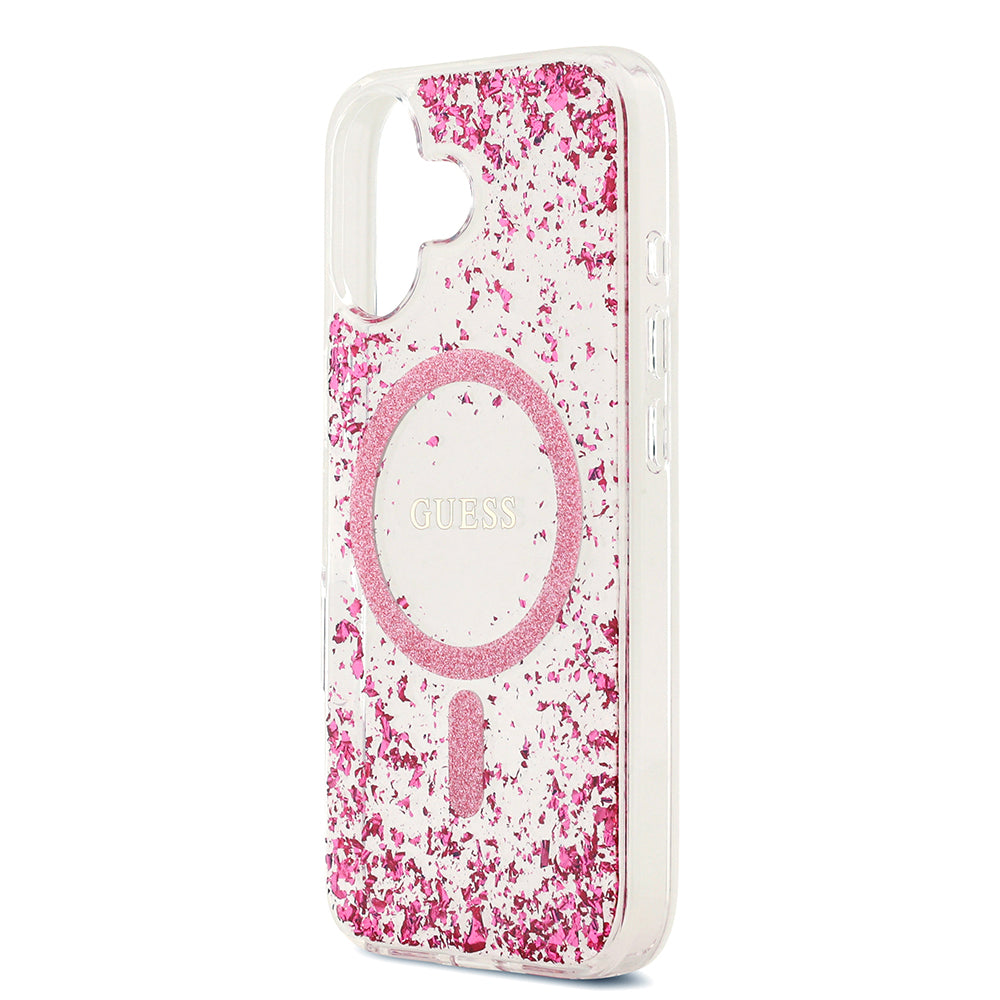 iPhone 17 Kılıf Guess Orjinal Lisanslı M-safe Şarj Özellikli Transparan Resin Bottom Kapak