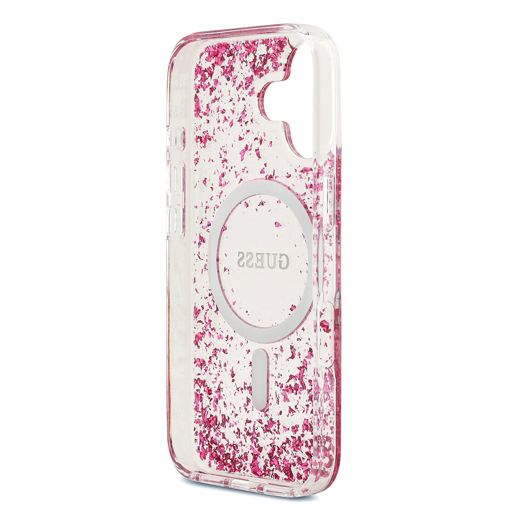 iPhone 17 Kılıf Guess Orjinal Lisanslı M-safe Şarj Özellikli Transparan Resin Bottom Kapak