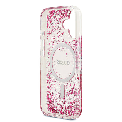 iPhone 17 Kılıf Guess Orjinal Lisanslı M-safe Şarj Özellikli Transparan Resin Bottom Kapak