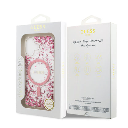iPhone 17 Kılıf Guess Orjinal Lisanslı M-safe Şarj Özellikli Transparan Resin Bottom Kapak