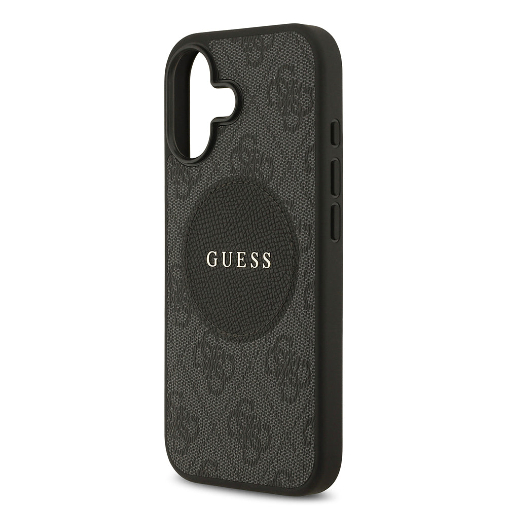 iPhone 17 Kılıf Guess Orjinal Lisanslı M-safe Şarj Özellikli Yazı Logolu Circle Classic Kapak